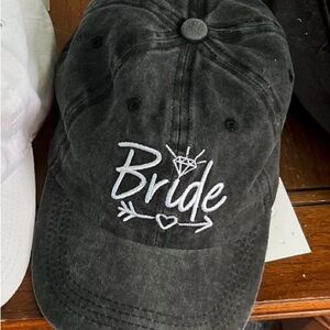 Black Bride Embroidered Cap